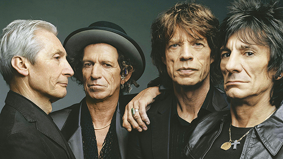 Foto sem data Charlie Watts, Keith Richards, Mick Jagger e Ron Wood, integrantes da banda Rollings Stones.