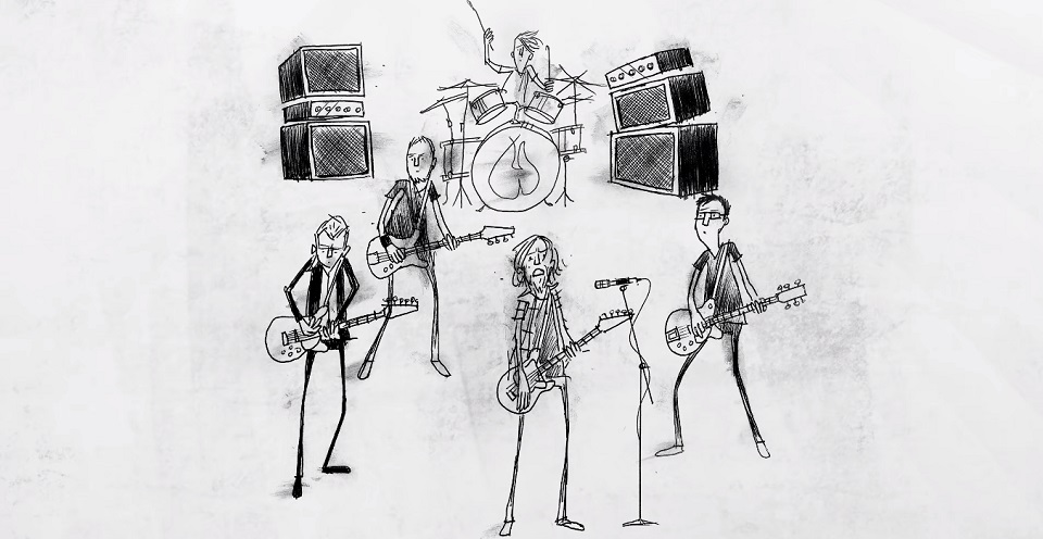 Pearl Jam vira desenho minimalista em vídeo para a nova &#8220;Superblood Wolfmoon&#8221;