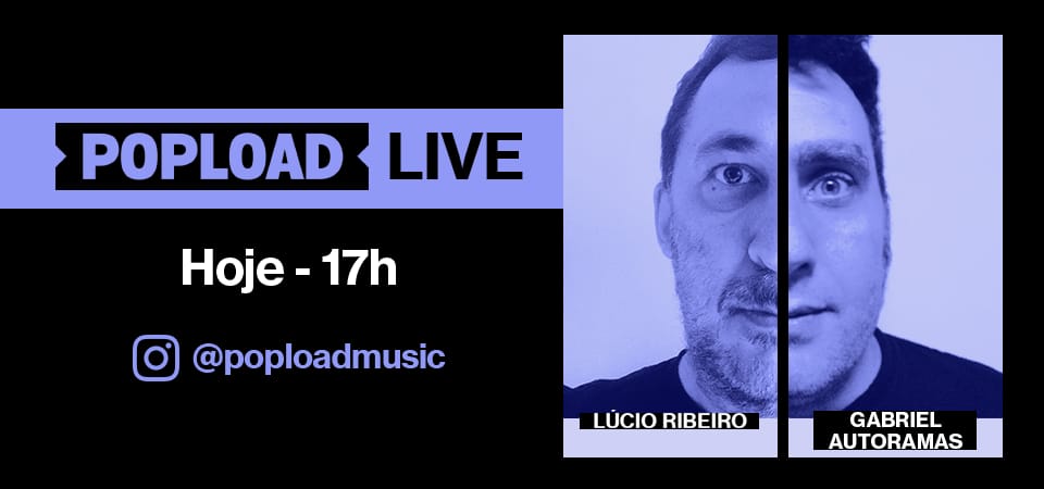 Popload Live: hoje, 17h, no Stories da @poploadmusic, conversa e música com Gabriel Thomaz, do Autoramas