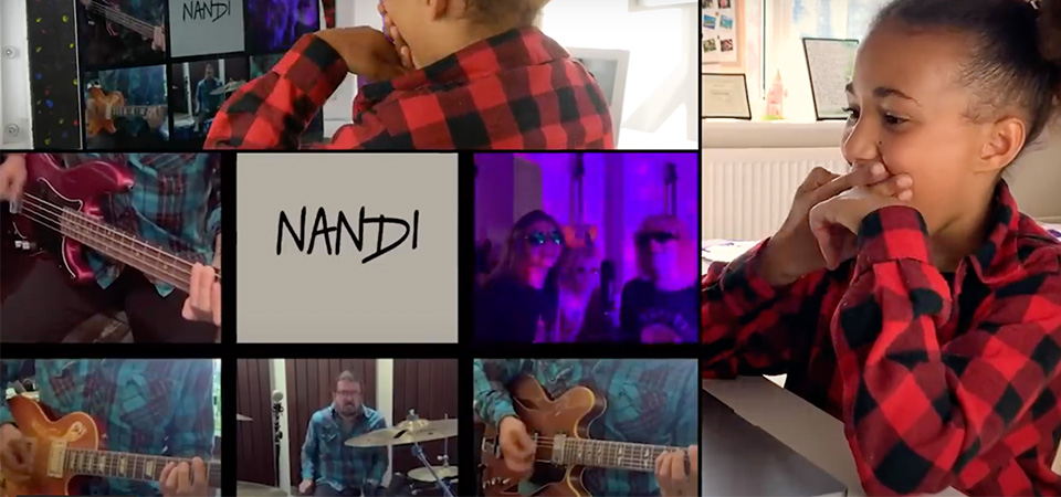 Dave Grohl faz música dedicada a Nandi Bushell, a baterista de 10 anos sensação da internet