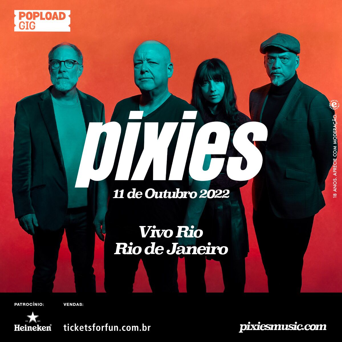 Here comes your band, RJ. Pixies faz Popload Gig no Rio em outubro