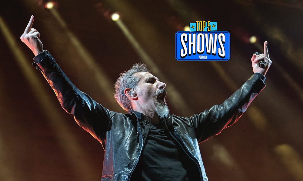 Top 5 shows &#8211; System of a Down chega incendiando (mesmo) nosso calendário. Josyara contrapõe o peso no nosso ranking. E a galera do Jazz Is Dead vem viva em terceiro