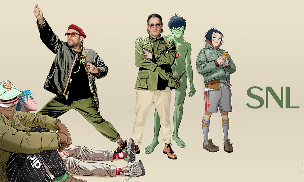 “SNL” espetacular: Ryan Gosling conduzindo e o Gorillaz fazendo duas ao vivo (uma delas, “Clint Eastwood!!)