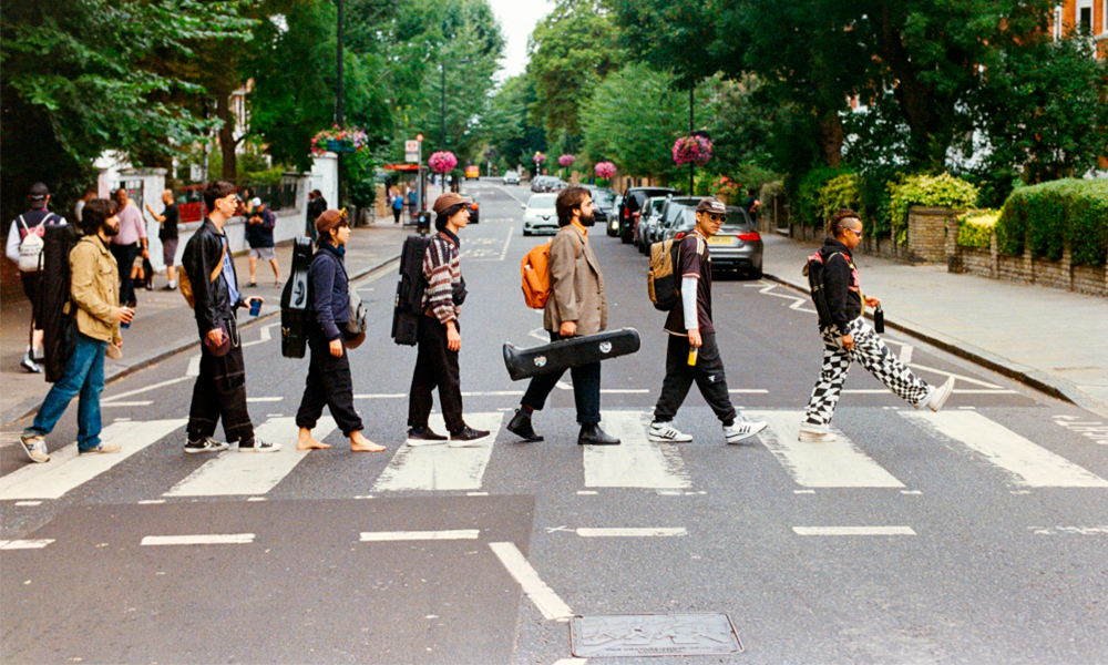 CENA – Banda Tietê lança “Tâmisa”, gravado nos míticos estúdios Abbey Road, em Londres.  Confira fotos inéditas das gravações